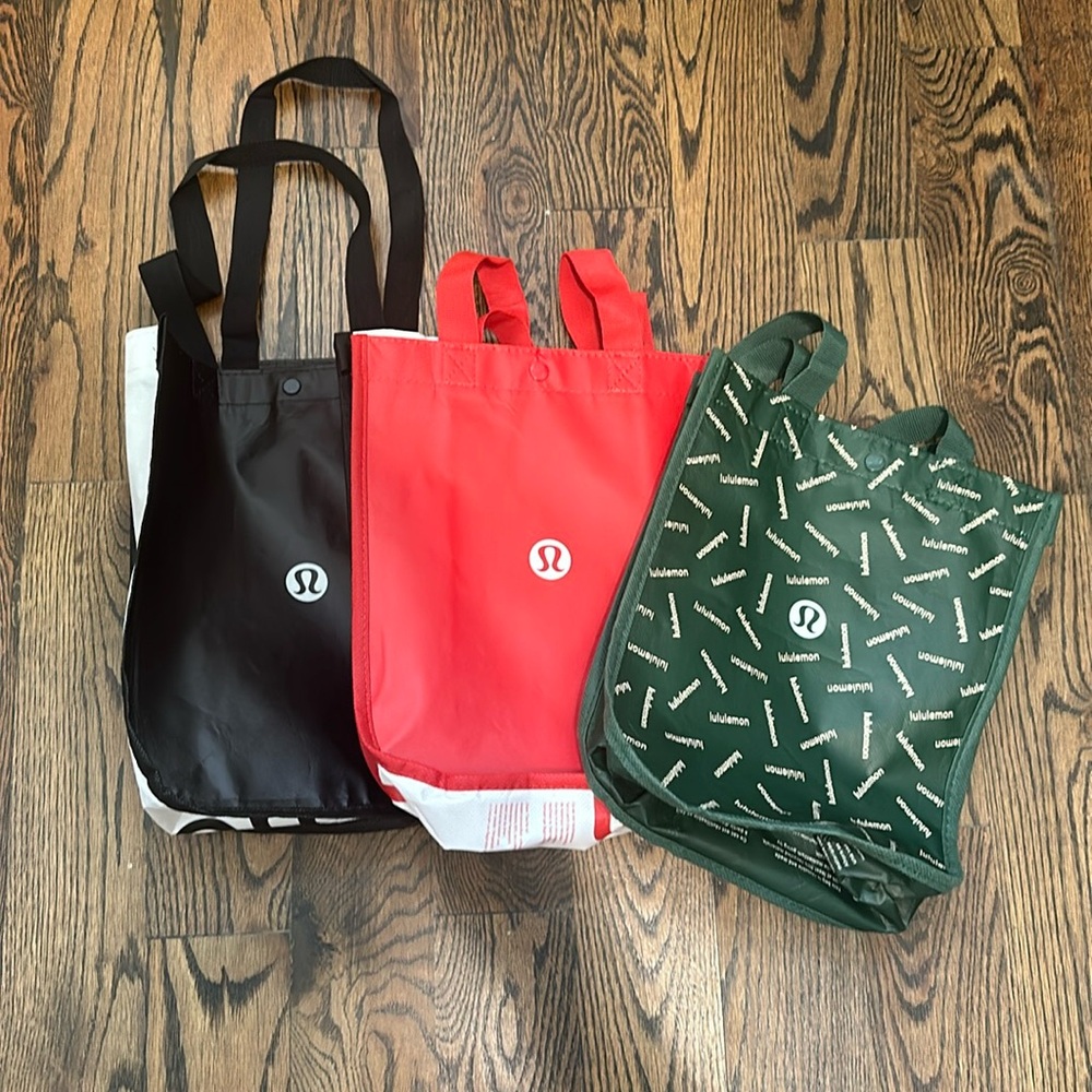 Set of 3 Lululemon Reusable Bags